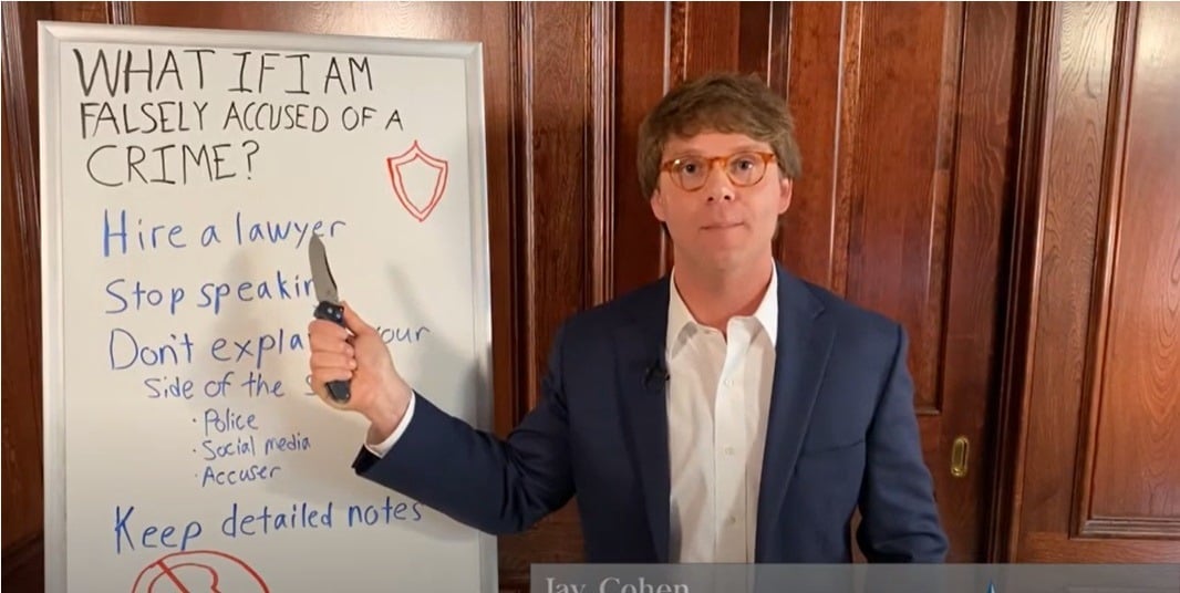 What to do if You Are Falsely Accused of a Crime?