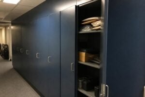 Controlled substances evidence shelf