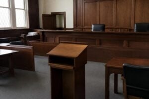 Dwi court hearing podium