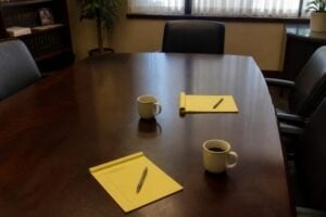 Sex crimes defense conference room