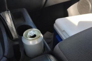 Texas open container cooler car